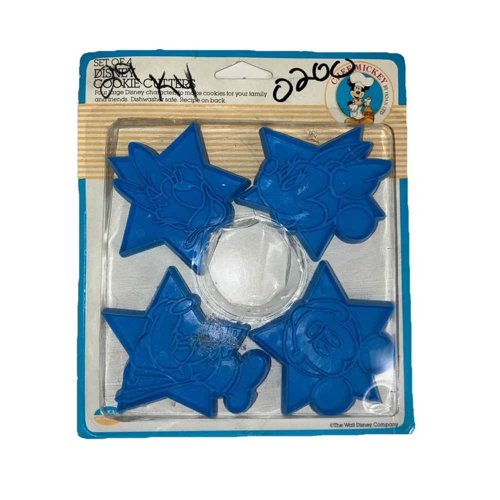 Disney Cookie Cutters Set Mickey Minnie Mouse Goofy Donald Duck‎ Vintage NEW